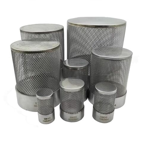 1pcs Stainless Filter, 1/2" 3/4" 1" Female Thread Filter for Aquarium Mesh Cover(2.5") in Kuwait