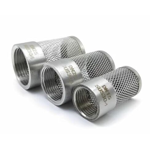 1pcs Stainless Filter, 1/2" 3/4" 1" Female Thread Filter for Aquarium Mesh Cover(2.5") in Kuwait