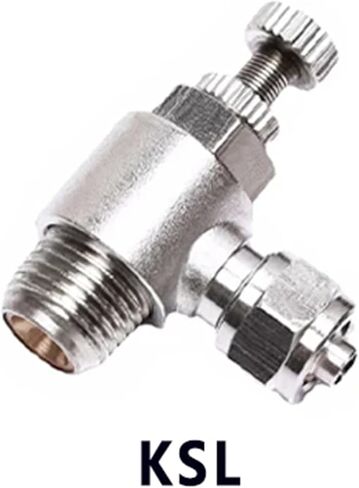 KSL هوائي سريع تشديد الأنابيب المشتركة PU خرطوم 4 6 8 10 12 مم الموضوع 1/8 "3/8" 1/2 "1/4" النحاس 1 قطعة (8MM_1/8 ") in Kuwait