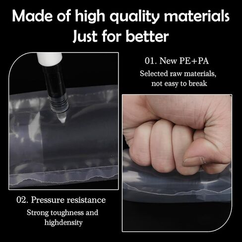 400 عبوة من وسائد الهواء لمستلزمات الشحن وحشو الفقاعات البديلة لتعبئة الفول السوداني بحجم 3.54 بوصة × 7.87 بوصة، مع مضخة هواء، ملصقات هشة، مناسبة للنقل الصغير in Kuwait