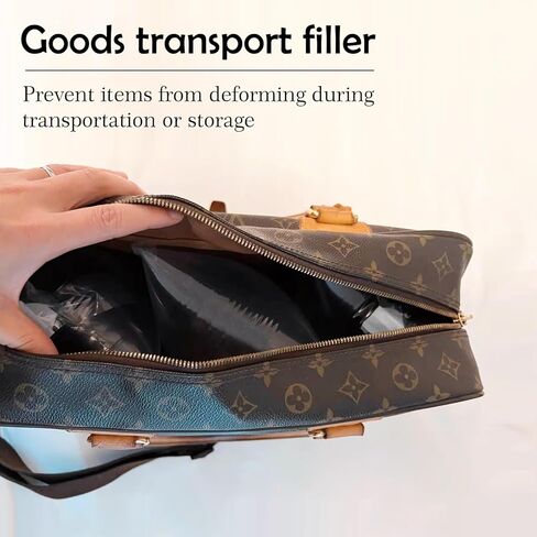 400 عبوة من وسائد الهواء لمستلزمات الشحن وحشو الفقاعات البديلة لتعبئة الفول السوداني بحجم 3.54 بوصة × 7.87 بوصة، مع مضخة هواء، ملصقات هشة، مناسبة للنقل الصغير in Kuwait