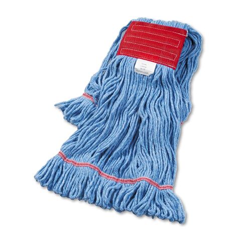 Boardwalk BWK503BLCT Super Loop Wet Mop Head, Cotton/Synthetic, Large Size, Blue (Case of 12) in Saudi Arabia