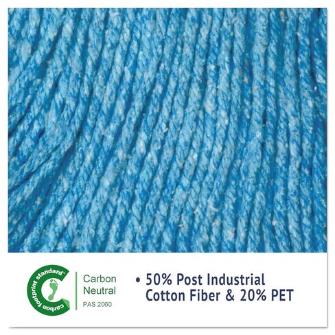 Boardwalk BWK503BLCT Super Loop Wet Mop Head, Cotton/Synthetic, Large Size, Blue (Case of 12) in Saudi Arabia