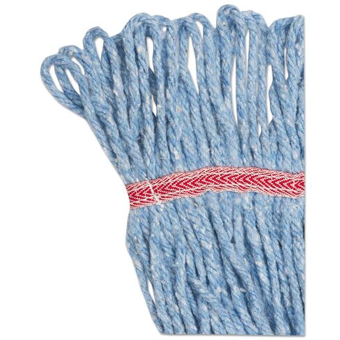 Boardwalk BWK503BLCT Super Loop Wet Mop Head, Cotton/Synthetic, Large Size, Blue (Case of 12) in Saudi Arabia