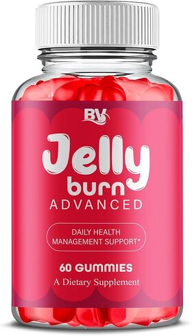 BLUE VIBE JellyBurn Advanced Gummies, JellyBurn Premium Health Management and Overall Wellness Support Gummy Supplement, JellyBurn Overall Health Support Supplement (1 Pack - 60 Gummies) in Kuwait