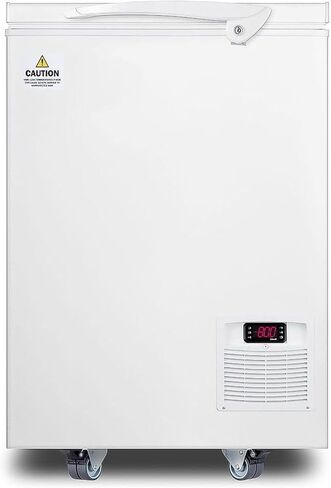 اكيوكولد LAB8R6 فريزر أفقي منخفض 3 قدم مكعب. قدم. -85 درجة مئوية درجة حرارة منخفضة للغاية، استنزاف إذابة الجليد، معتمد وفقًا لمعايير ANSI/NSF-7، ترموستات رقمي، مدرج في قائمة UL، مجموعة العجلات - تأتي مع 6 أرفف صندوقية رأسية (LAB8R6) in Saudi Arabia