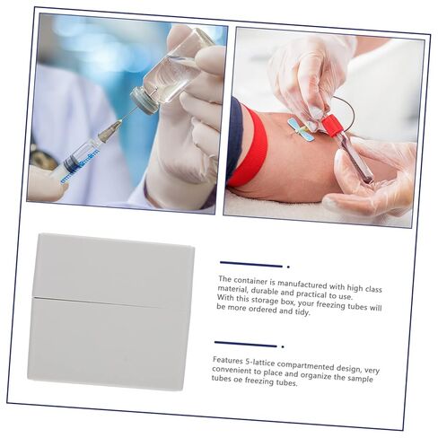 Mobestech قطعتان من صندوق التبريد البلاستيكي الشبكي، حاوية تخزين أنبوب التجميد للمختبرات، تنظم أجهزة التبريد المقاومة لدرجات الحرارة المنخفضة للاستخدام في البحث العلمي in Saudi Arabia