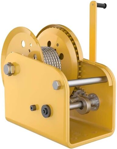 Heavy-Duty Boat Winch with 16ft Cable, 1800lb Capacity, Bi-Directional Ratchet, 4:1 Gear Ratio, Manual Crank for Easy Operation, Ideal for Standard Size Boats in Saudi Arabia