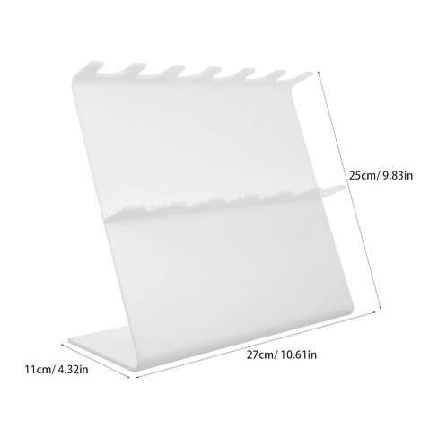 Veemoon Plastic Z-Shaped Pipette Rack Stand, Multiple Pipette Holder Organizer for Laboratory Use, Sturdy Plastic Pipettor Storage Rack for Lab Tube and Sample Management in Saudi Arabia