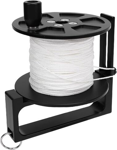 Diving Reel, Stainless Steel Double Hook Reel, 90mm Extended Line Capacity with Portable Line Wheel Structure, Ideal for Cave Exploration & Recreational Diving (120m / 393.7ft) in Kuwait