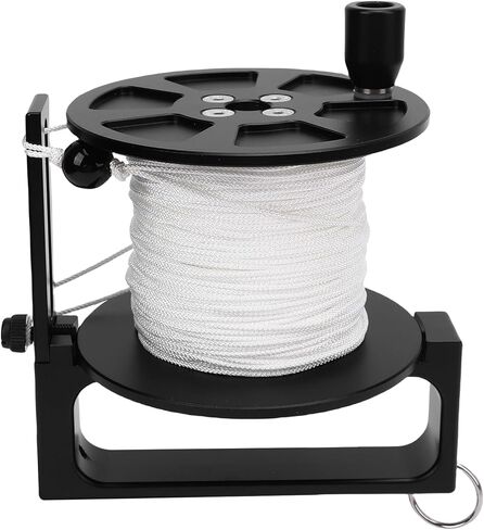 Diving Reel, Stainless Steel Double Hook Reel, 90mm Extended Line Capacity with Portable Line Wheel Structure, Ideal for Cave Exploration & Recreational Diving (120m / 393.7ft) in Kuwait