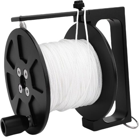 Diving Reel, Stainless Steel Double Hook Reel, 90mm Extended Line Capacity with Portable Line Wheel Structure, Ideal for Cave Exploration & Recreational Diving (120m / 393.7ft) in Kuwait