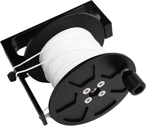 Diving Reel, Stainless Steel Double Hook Reel, 90mm Extended Line Capacity with Portable Line Wheel Structure, Ideal for Cave Exploration & Recreational Diving (120m / 393.7ft) in Kuwait