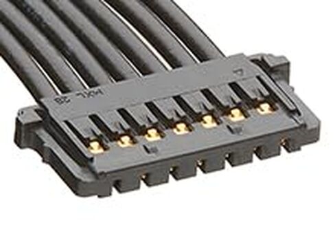 مجموعة كابلات Molex/Waldom، 15132-0703، Pico-Lock-to-Pico-Lock Off-The-Shelf (OTS) - مسافة 1.50 مم - صف واحد - طول 300.00 مم - 7 دوائر - أسود. (30 عنصر/عناصر) in Kuwait