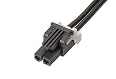 مجموعة كابلات Molex/Waldom، 145135-0210، Mini-Fit TPA2-to-Mini-Fit TPA2 Off-The-Shelf (OTS) - صف واحد - طول 1.0 متر - دائرتان - أسود. (32 عنصر/عناصر) in Kuwait