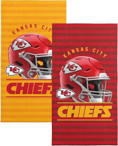Northwest NFL Kansas City Chiefs 2-Pack Beach Towel Set, 30" x 60" Each, Standard, Team Colors in Saudi Arabia