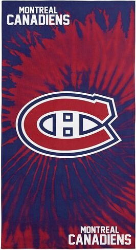 Northwest NHL Montreal Canadiens Psychedelic Beach Towel, Soft & Absorbent Pool Towel, Quick Dry, 30 x 60 inches in Saudi Arabia