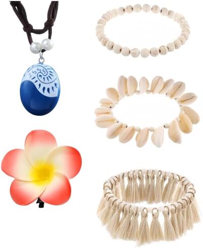 Princess Costume Boho Style Tassels Handmade Shell Anklet Halloween Christmas Party Accessories for Girls Kid Women in Kuwait