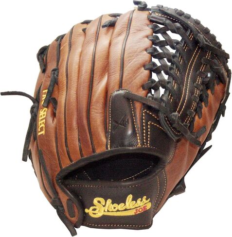 SHOELESS JOE 11 1/2" H-Web - قفاز بيسبول جلدي مزدوج من سلسلة اللعب للاعبي الكرة الشباب والكبار - خيارات رمي ​​اليد اليمنى/اليسرى in Kuwait