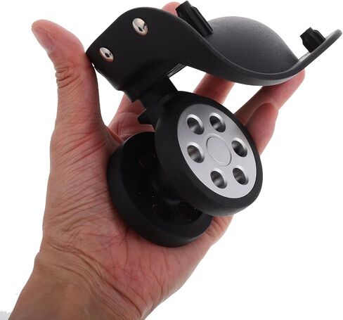 VALICLUD Replacement Luggage Wheels for Suitcase Spinner, 2 Pairs Large Black Round Hole Travel Suitcase Wheel Repair Kit with Swivel Casters for Trolley and Luggage Cases in Saudi Arabia