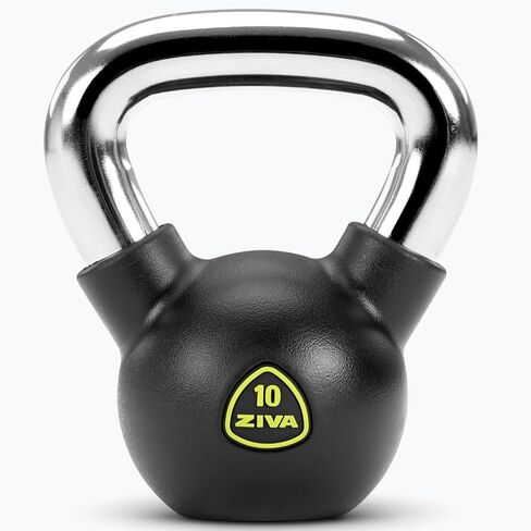 ZIVA Premium Kettlebell – Commercial Grade Rubber Urethane Coated Free Weights for Strength, Conditioning, Home Gym Workouts – Alloy Steel Grip – Available 5–50 lbs in Kuwait