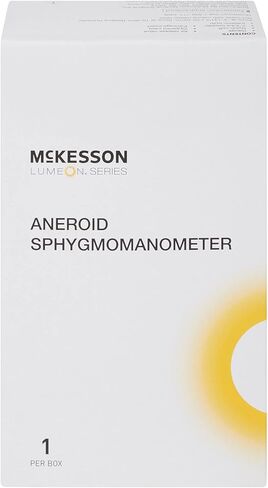 McKesson Deluxe Pocket Aneroid Sphygmomanometer, Blood Pressure with Cuff, Orange, Adult Large, 1 Count in Saudi Arabia