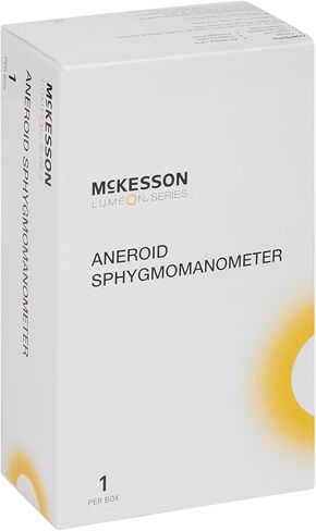 McKesson Deluxe Pocket Aneroid Sphygmomanometer, Blood Pressure with Cuff, Orange, Adult Large, 1 Count in Saudi Arabia