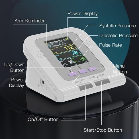 جهاز قياس ضغط الدم البيطري الرقمي، معدات بيطرية، رعاية الحيوانات للكلاب/القطط/الحيوانات الأليفة، 3 أوضاع و3 أصفاد مقياس ضغط الدم الإلكتروني، للاستخدام المنزلي ومقياس مراقبة معدل النبض in Kuwait