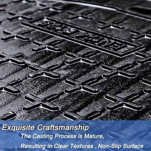 Heavy-Duty Cast Iron Drain Grate B125 Class, Reinforced Anti-Theft Design for Driveways, Patios & Concrete Floors - 50x60cm/20x24, Durable & Reliable Drainage Solution in Kuwait