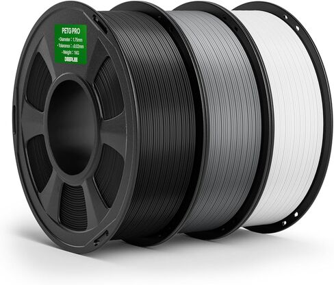 DEEPLEE PETG PRO Filament 1.75 مم أبيض 1 كجم، 1.75 مم PETG خيوط طابعة ثلاثية الأبعاد معززة المتانة ومقاومة الطقس، مناسبة لمعظم طابعات FDM ثلاثية الأبعاد in Kuwait