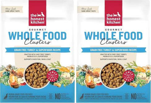 The Honest Kitchen Whole Food Clusters Grain Free Turkey Dry Dog Food, 1 lb Trial Pouch (Pack of 2) in Saudi Arabia