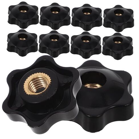 Luxshiny 10-Piece Adjustable Plastic Handle Knob Set Screw Ergonomic Thumb for Hand Tightening Suitable for DIY Projects in Saudi Arabia