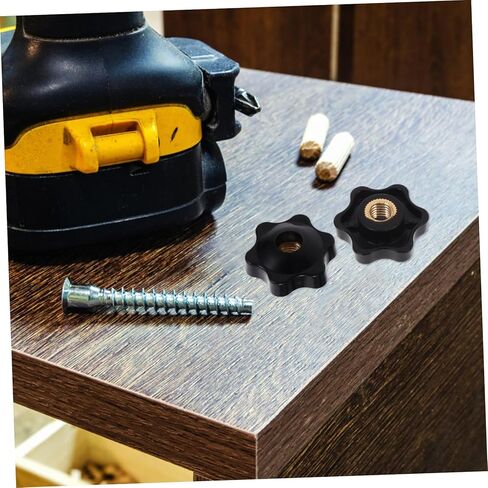 Luxshiny 10-Piece Adjustable Plastic Handle Knob Set Screw Ergonomic Thumb for Hand Tightening Suitable for DIY Projects in Saudi Arabia