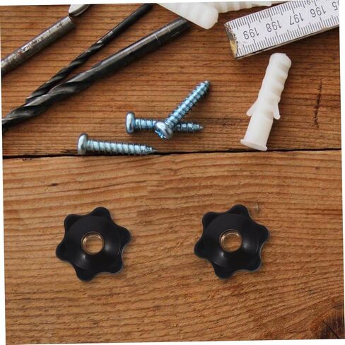 Luxshiny 10-Piece Adjustable Plastic Handle Knob Set Screw Ergonomic Thumb for Hand Tightening Suitable for DIY Projects in Saudi Arabia