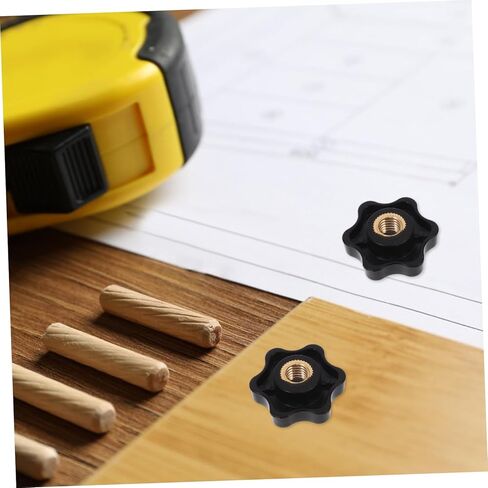 Luxshiny 10-Piece Adjustable Plastic Handle Knob Set Screw Ergonomic Thumb for Hand Tightening Suitable for DIY Projects in Saudi Arabia