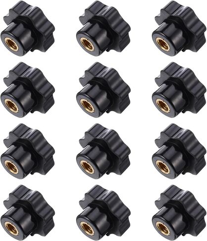 DECHOUS 12pcs Fit Thread Nut Screw Handle Knobs Plastic Clamping Knobs for Tools in Saudi Arabia
