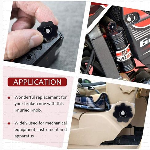 DECHOUS 12pcs Fit Thread Nut Screw Handle Knobs Plastic Clamping Knobs for Tools in Saudi Arabia