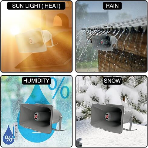 5 CORE 16 Inch PA Horn 400W Loud Speaker Bull Horn Loud Audio 10Ohm All Weather Indoor Outdoor Use Bracket and Hardware Included - SUH-400 1Pc in Saudi Arabia