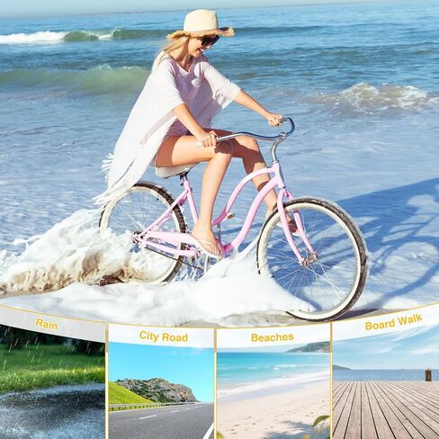 ZUKKA 24x2.125 Bike Tire Cruiser Bike Tire and Tube Classical Tread Folding Bicycle Tires for Beach Cruiser Bike Commuter Bike in Kuwait