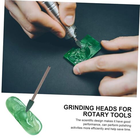 Cabilock 5Pcs Rubber Polishing Heads for Rotary Tools Green for Removal Efficient Grinding Buffing Jade in Saudi Arabia