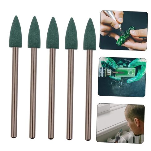Cabilock 5Pcs Rubber Polishing Heads for Rotary Tools Green for Removal Efficient Grinding Buffing Jade in Saudi Arabia