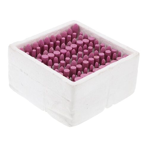 TEHAUX 100Pcs Corundum Polishing Tool Mixed Shapes for Rotary Tools for Stone and Ceramics Grinding Durable Abrasive Mounted Stones for Precise Polishing in Saudi Arabia