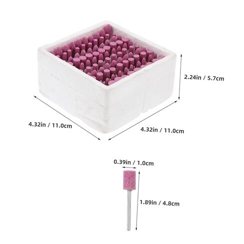 TEHAUX 100Pcs Corundum Polishing Tool Mixed Shapes for Rotary Tools for Stone and Ceramics Grinding Durable Abrasive Mounted Stones for Precise Polishing in Saudi Arabia