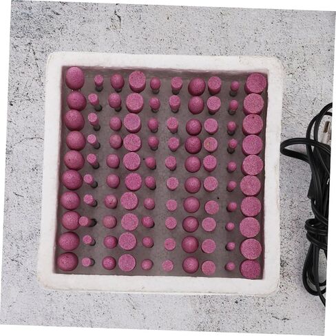 TEHAUX 100Pcs Corundum Polishing Tool Mixed Shapes for Rotary Tools for Stone and Ceramics Grinding Durable Abrasive Mounted Stones for Precise Polishing in Saudi Arabia