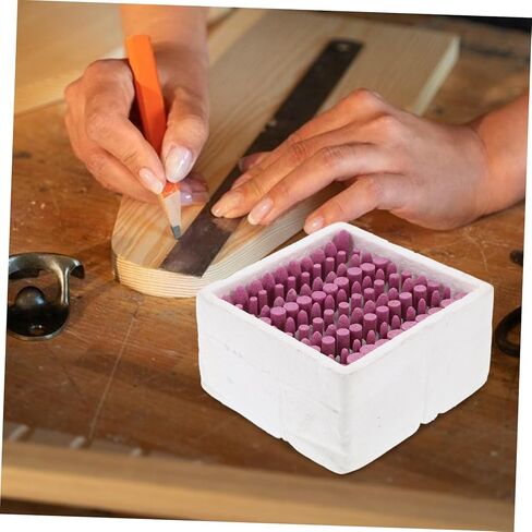 TEHAUX 100Pcs Corundum Polishing Tool Mixed Shapes for Rotary Tools for Stone and Ceramics Grinding Durable Abrasive Mounted Stones for Precise Polishing in Saudi Arabia