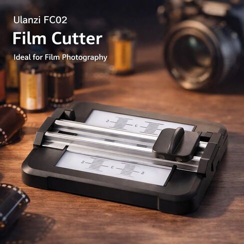 Negative Slide Film Cutter, 35mm 120 135 Format Film Strip, 11 Level Brightness Adjustable LED Backlight Panel - Precise Cutting, Anti Slip Design, Ideal for Photographers and in Saudi Arabia