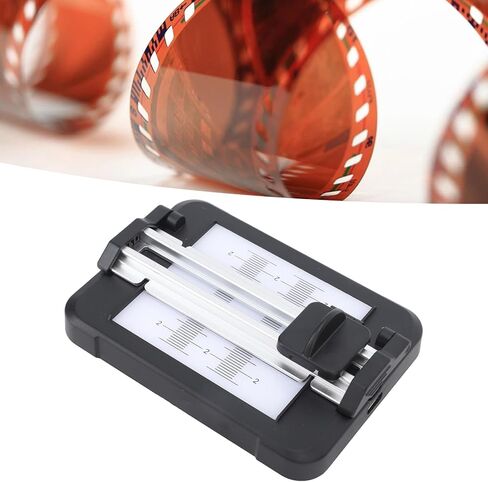 Negative Slide Film Cutter, 35mm 120 135 Format Film Strip, 11 Level Brightness Adjustable LED Backlight Panel - Precise Cutting, Anti Slip Design, Ideal for Photographers and in Saudi Arabia