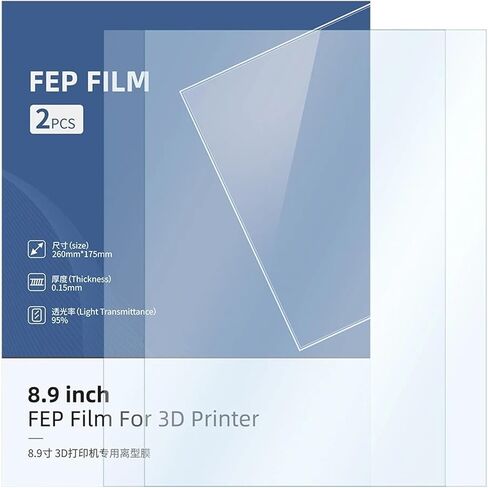 for ANYCUBIC 8.9 Inch FEP Film for Photon for Mono X/for Photon for Mono X 6K / for Photon M3 Plus/for Photon for Mono X2 / for Photon for Mono X 6Ks in Saudi Arabia