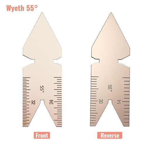 3 قطع من الفولاذ المقاوم للصدأ مقياس مركزي، 55 درجة و60 درجة برغي ذيل السمكة قياس مركزي لولبي لولبي مخرطة أداة قطع مقاييس درجة الخيط مجموعة أدوات قياس الميكانيكي in Kuwait