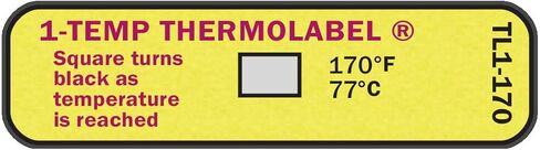 1-درجة الحرارة الحرارية 170 درجة فهرنهايت/77 درجة مئوية مجموعة ملصقات درجة الحرارة مكونة من 24 ملصقًا in Kuwait